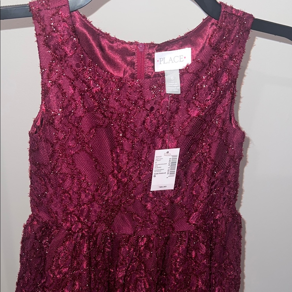 The Children's Place Deep Red Formal Dress